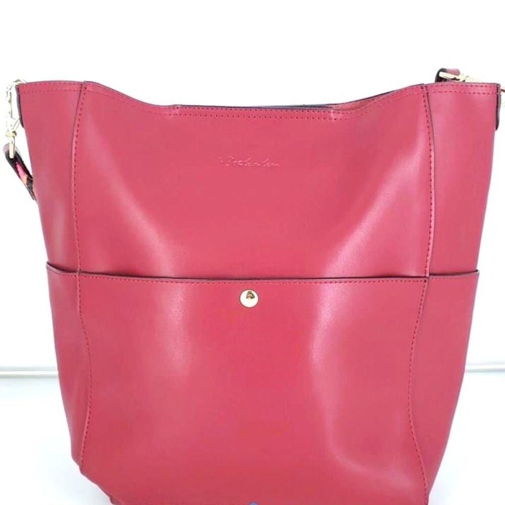 Bostanten Lotty Leather Hobo Bucket Tote Bag - Picture 12 of 12